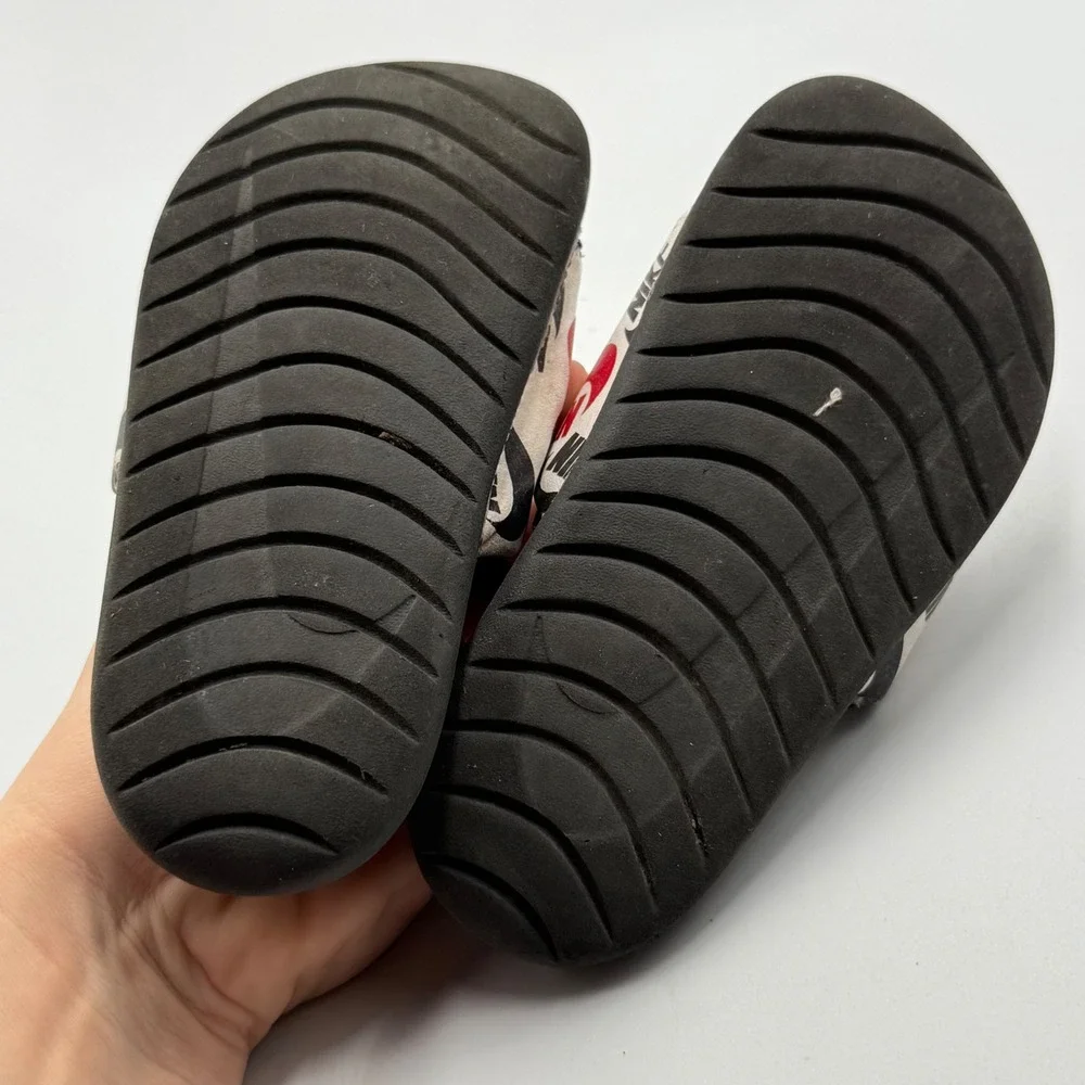 Kids Nike Fit Zone Slides Sandals Multicolored Logo Print‎ Black 10C